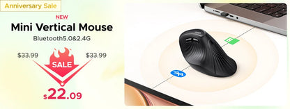Vertical Ergonomic Wireless Mouse