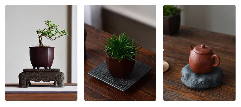 Hand-Carved Basalt Coaster