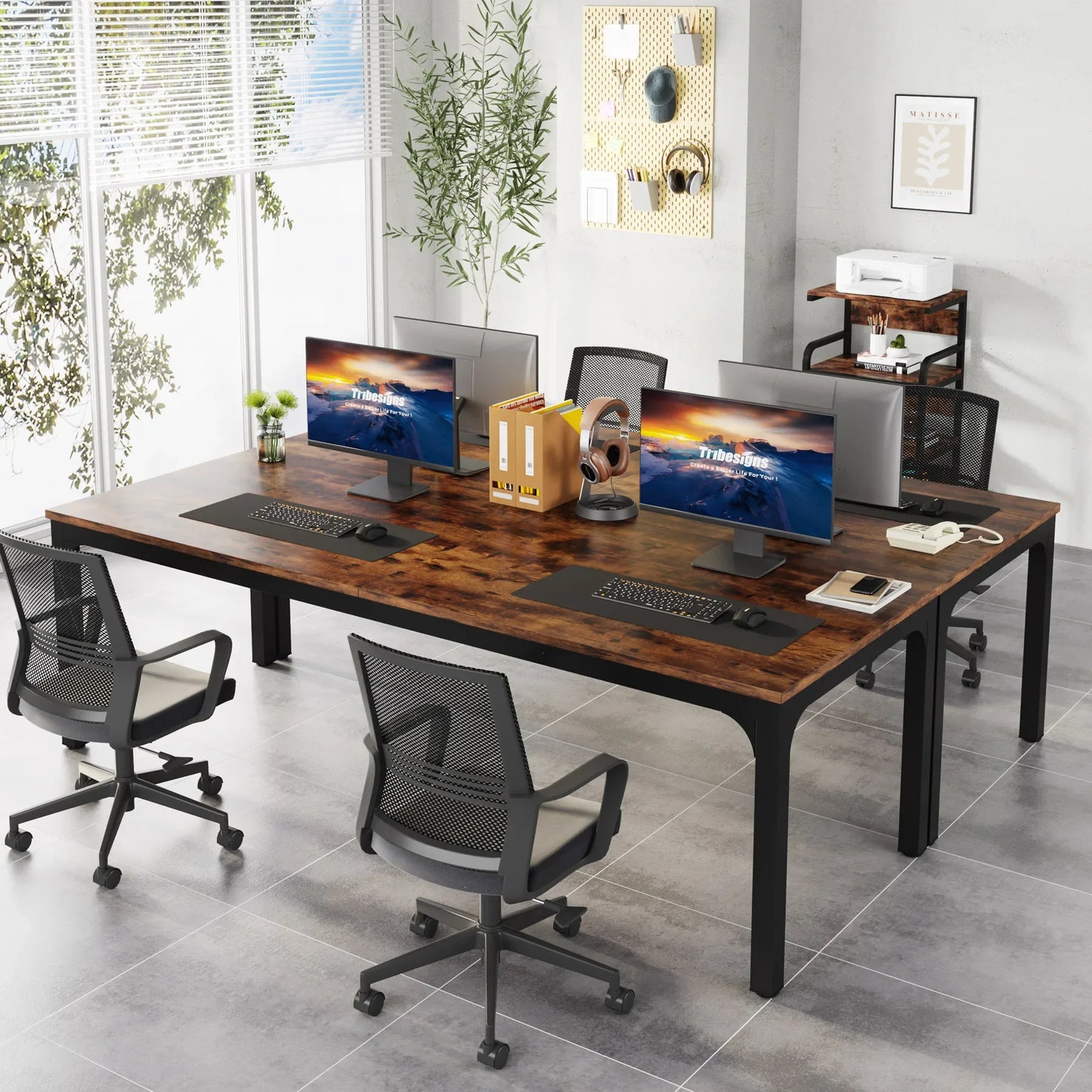 Tribesigns 78.7" Extra-Long Dual Workstation Desk