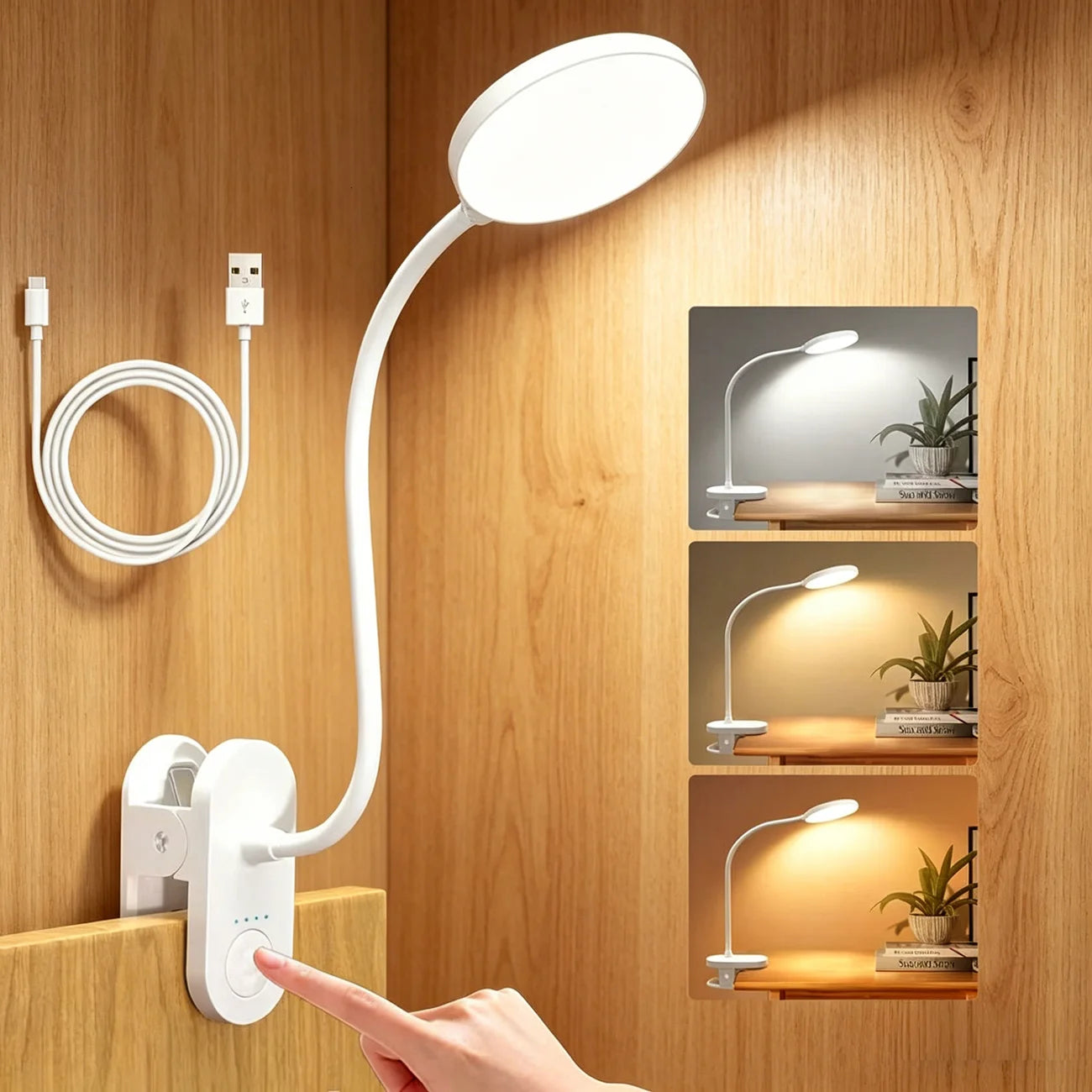 3.5in LED Clip Desk Lamp