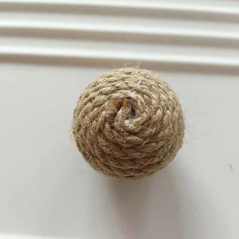Handmade Sisal Sound Balls for Kittens