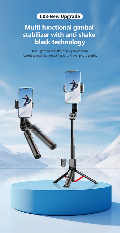 Wireless Bluetooth Gimbal Tripod