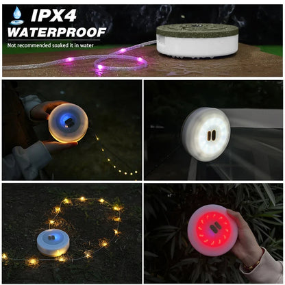2-in-1 Rechargeable Camping Lantern & Reel Light