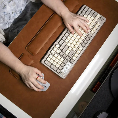 Leather Desk Pad & Wrist Rest Set