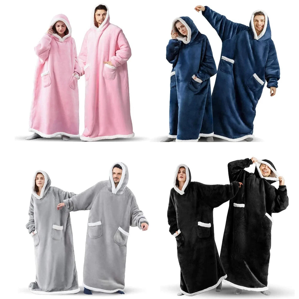 Oversized Fleece Blanket Hoodie