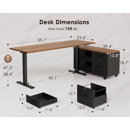 Summit Executive Lift L-Desk