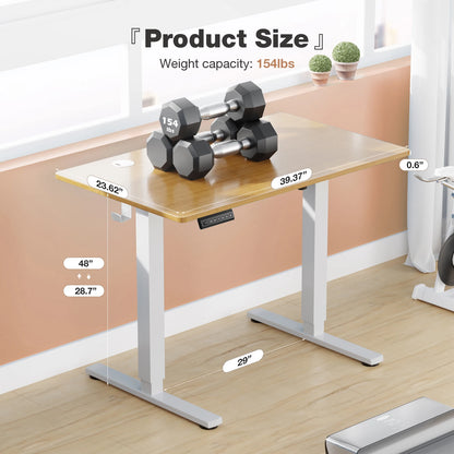 JHK 40x24" Electric Standing Desk