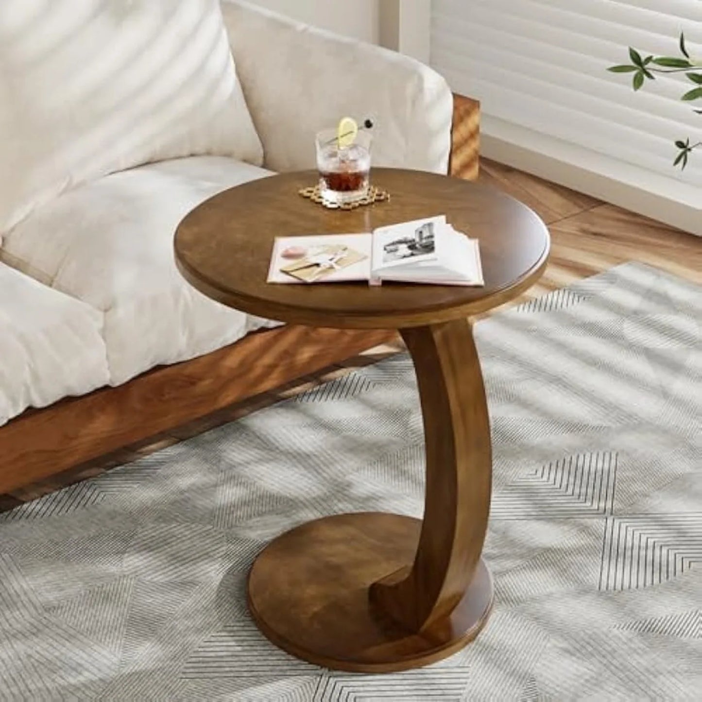 Marlowick C-Shaped Side Table