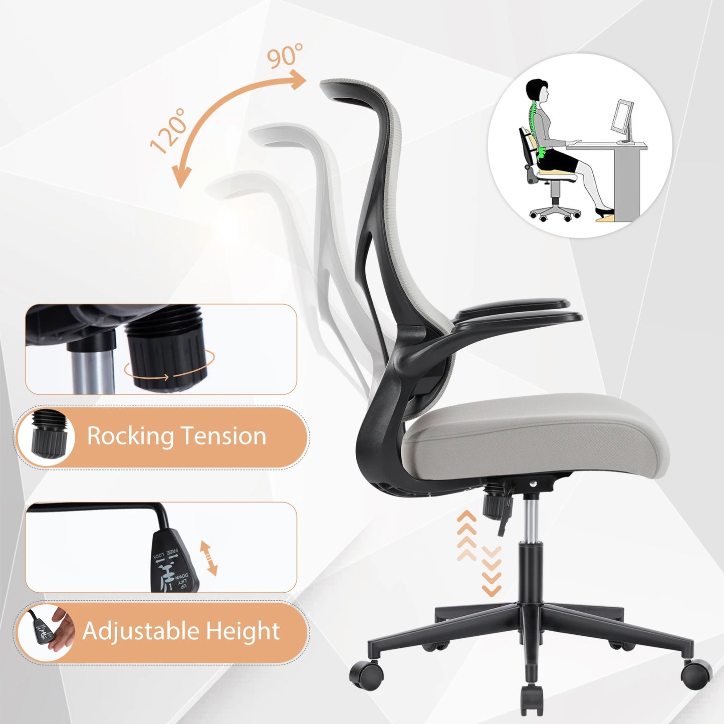 Lumbar-Pro Mesh Desk Chair
