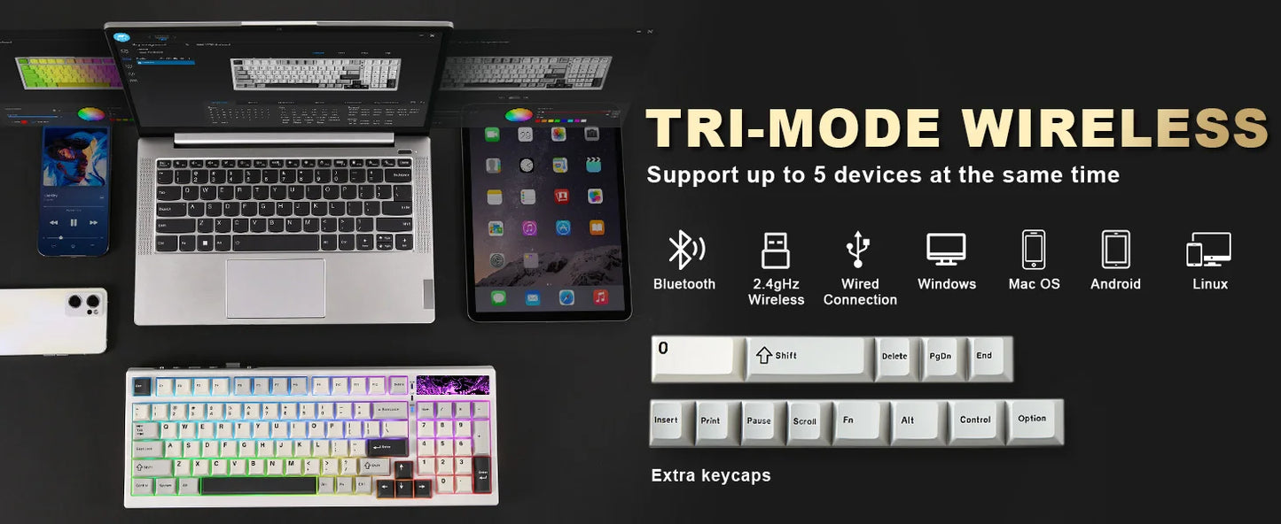 YUNZII YZ98 98% Wireless Gaming Keyboard