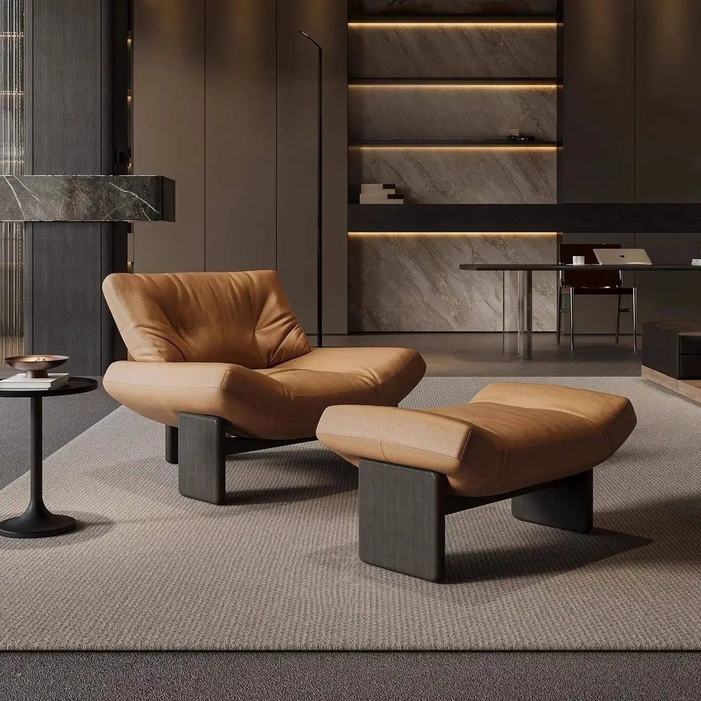 Ergove Italian Leather Leisure Chair