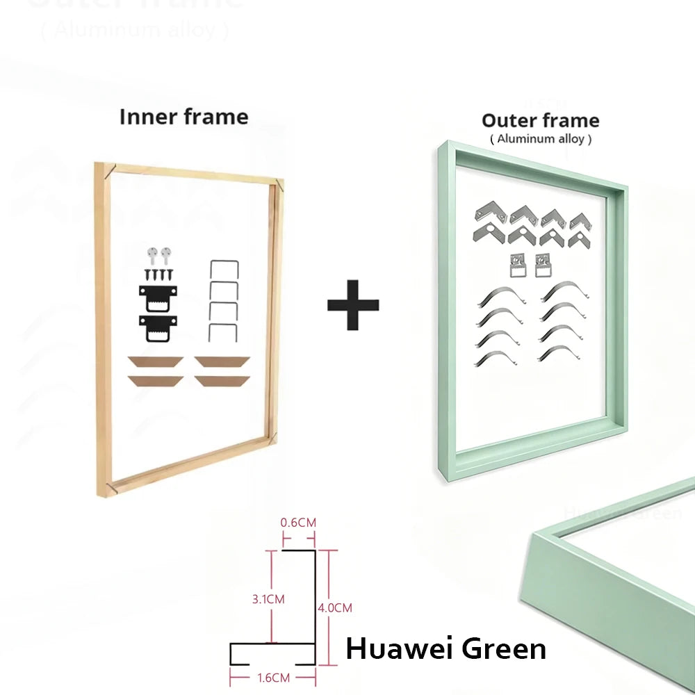 Metal and Wood Canvas Frame Kit