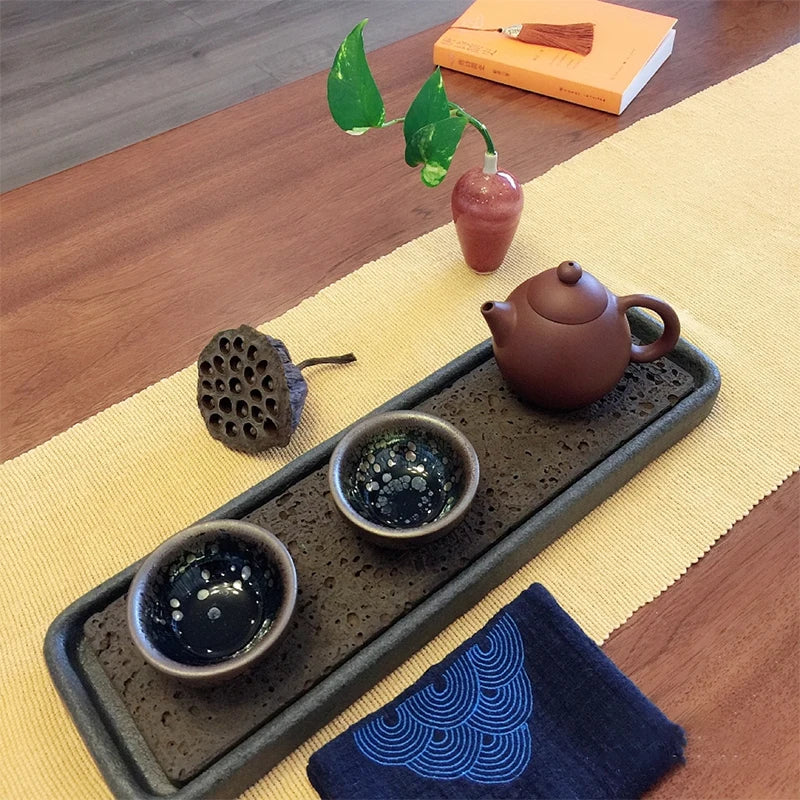 Volcanic Basalt Dragon Tea Tray