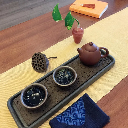Volcanic Basalt Dragon Tea Tray