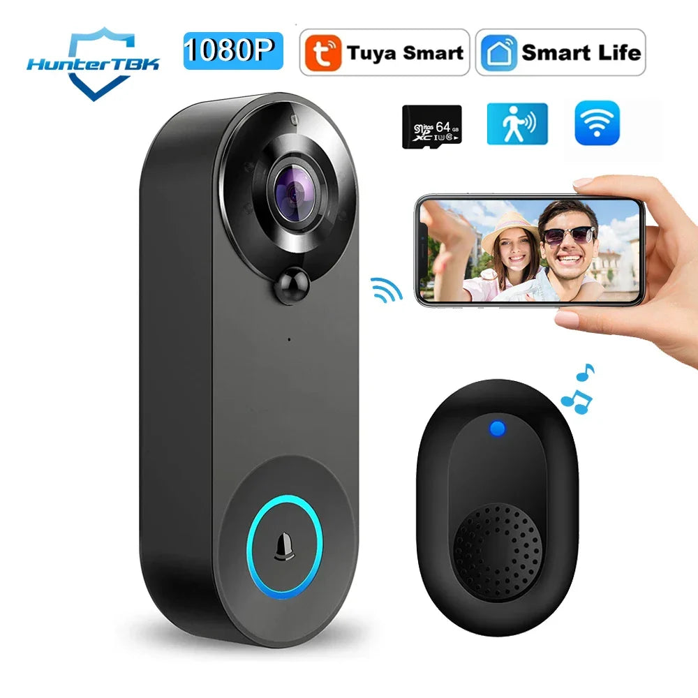 1080P Wireless Video Doorbell, Night Vision