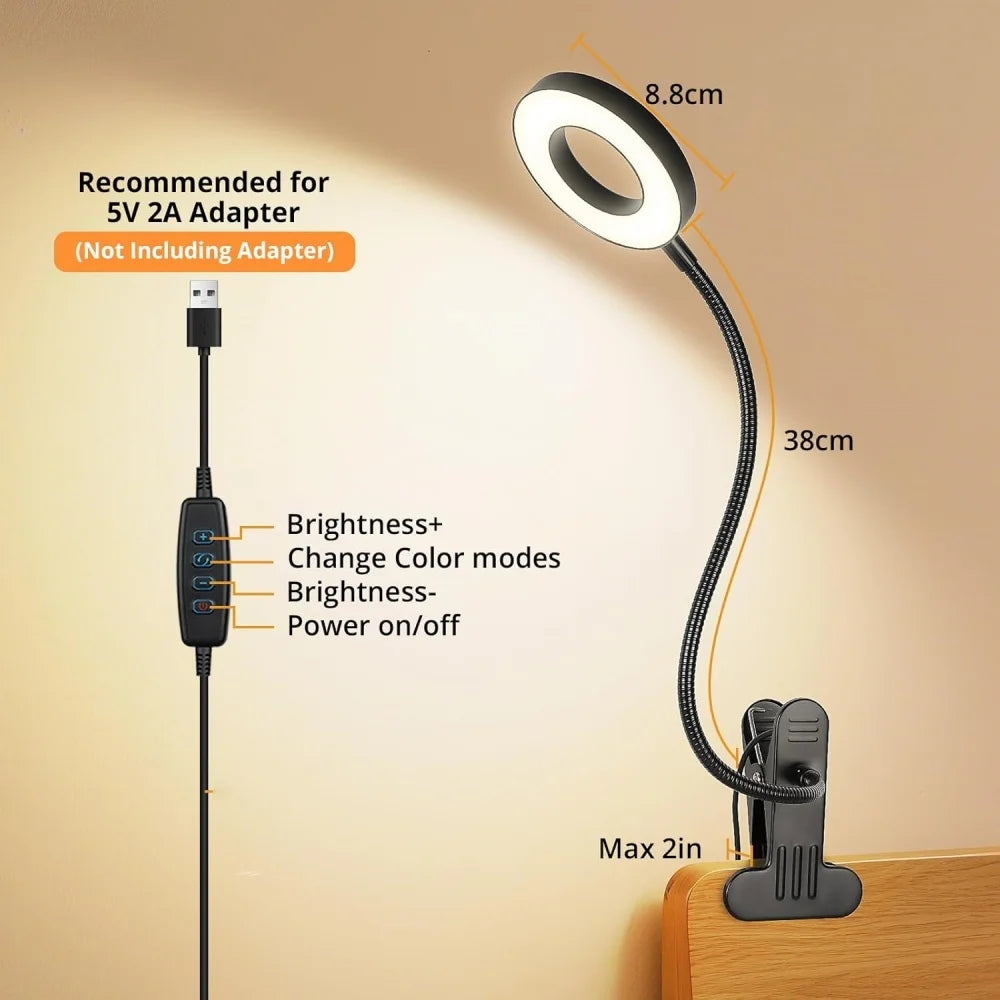 Ring Clamp LED Desk Lamp