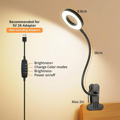 Ring Clamp LED Desk Lamp