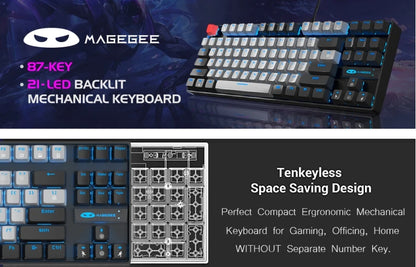 MageGee 75% TKL Mechanical Gaming Keyboard