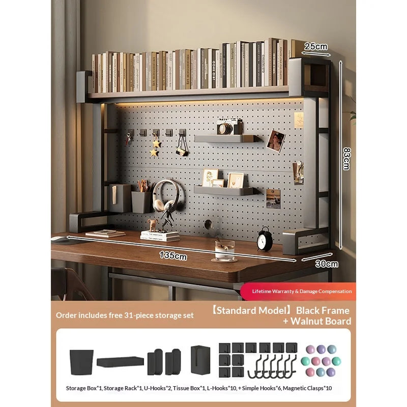 Pegboard Desktop Shelf Organizer