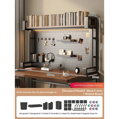 Pegboard Desktop Shelf Organizer