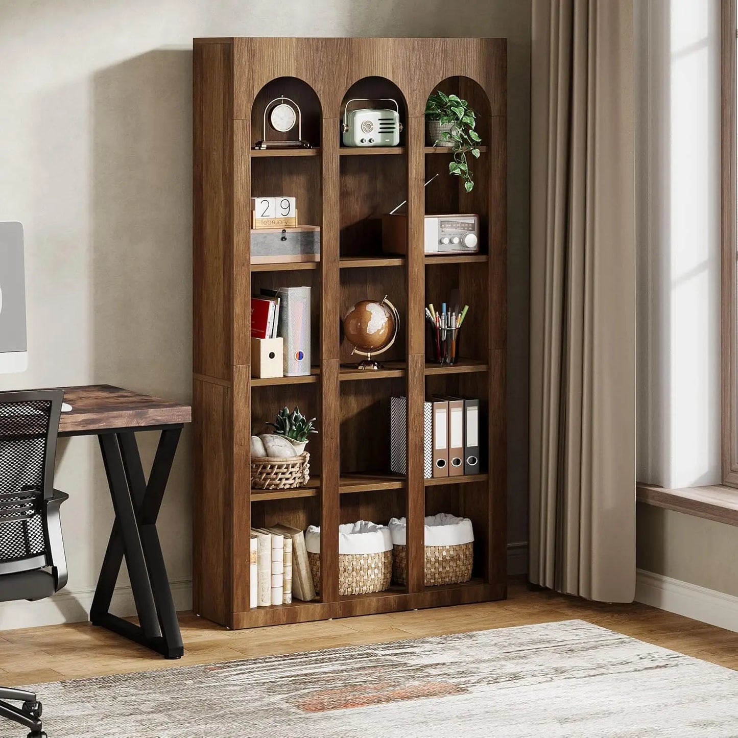 Ashcourt Mid-Century Bookshelf
