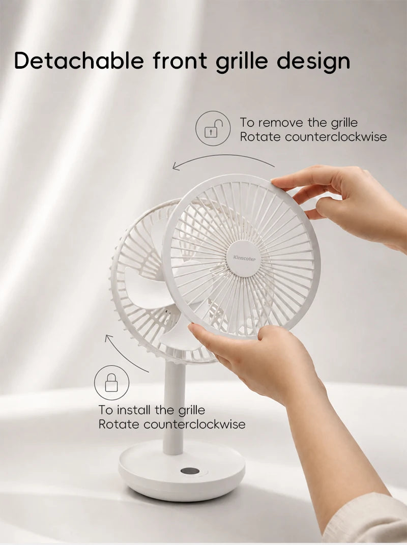Smart Oscillating Desk Fan
