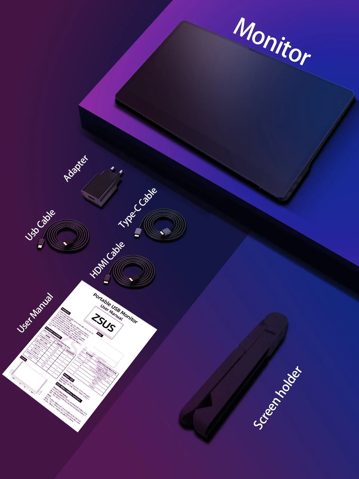 14-Inch 2K Touch Portable Monitor with HDR