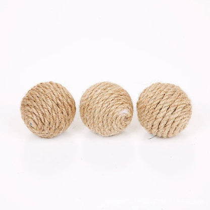 Handmade Sisal Sound Balls for Kittens