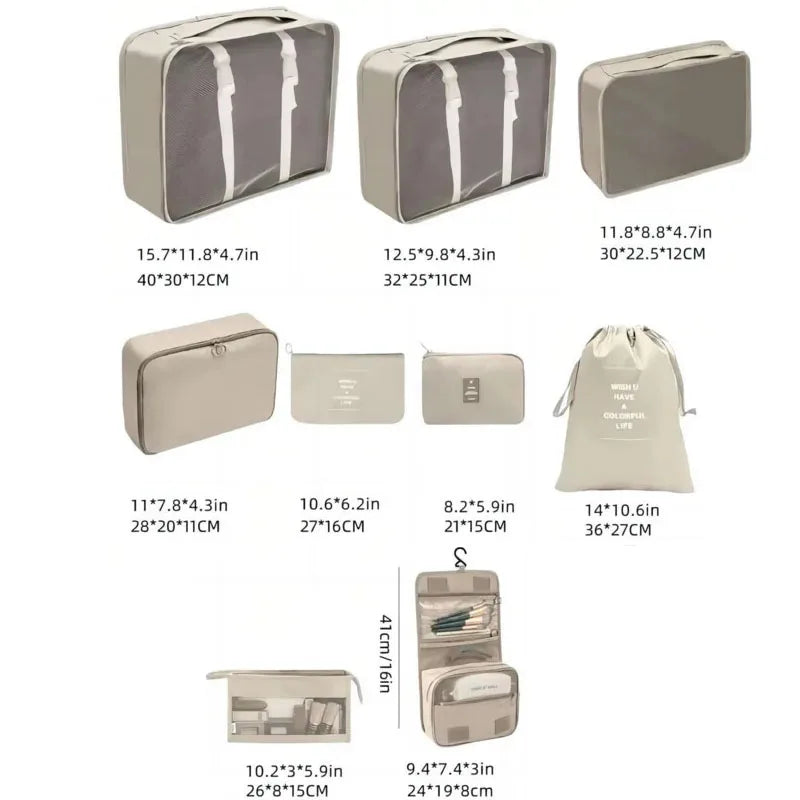 Travel Packing Cube Storage Set
