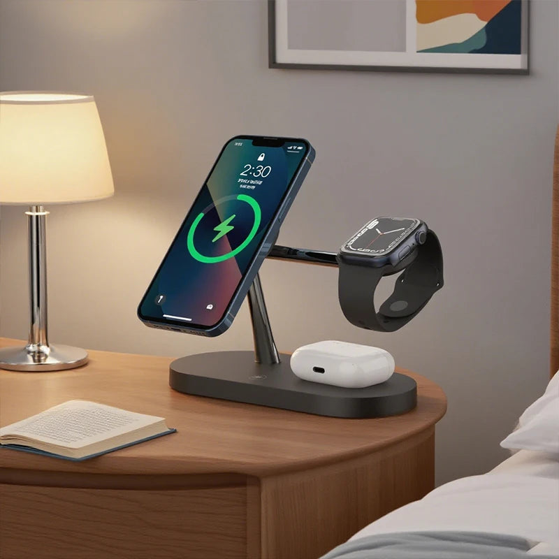 MagGlow Elite 3-in-1 Magnetic Wireless Charging Station