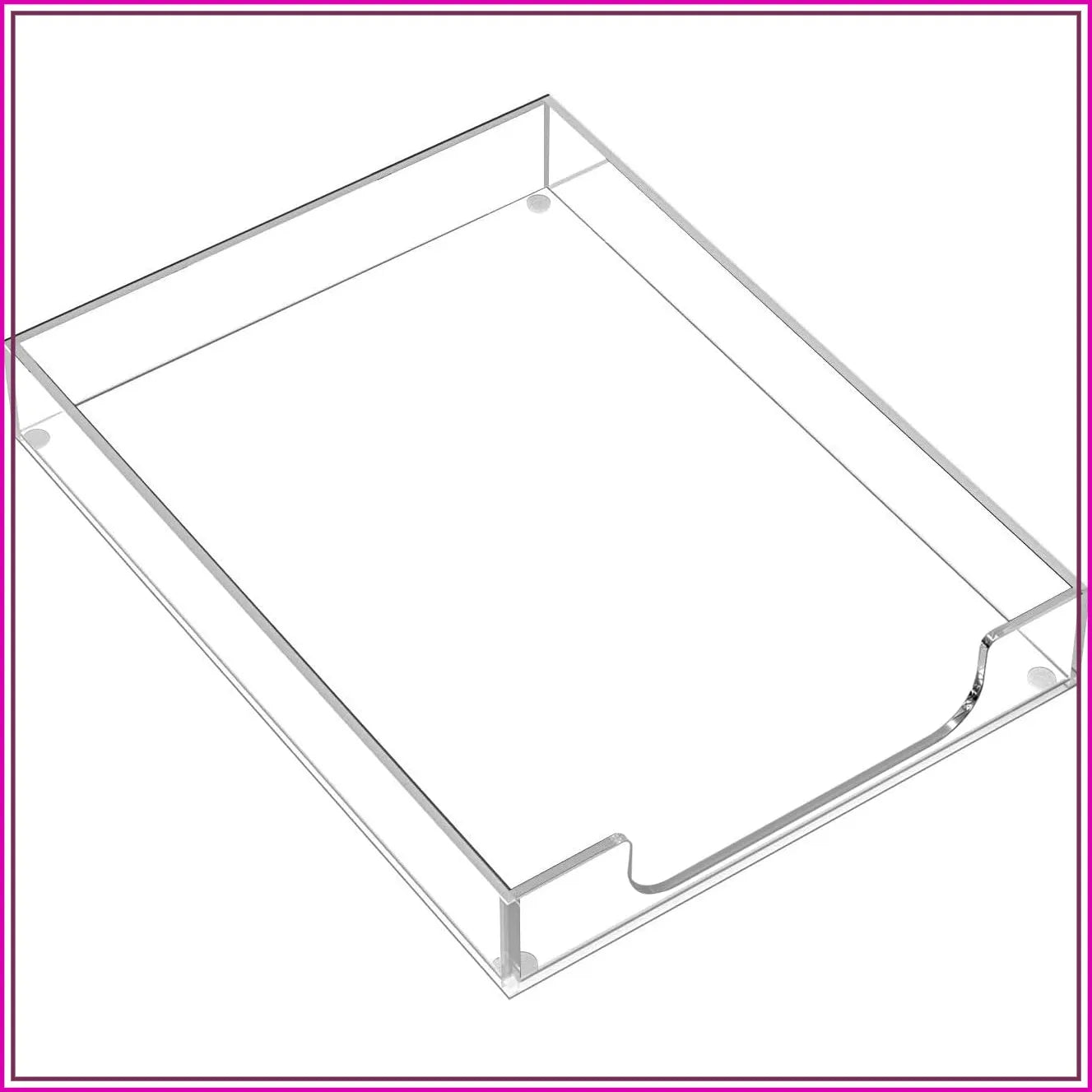 Clear Acrylic Desk Letter Tray