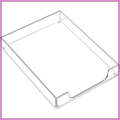 Clear Acrylic Desk Letter Tray