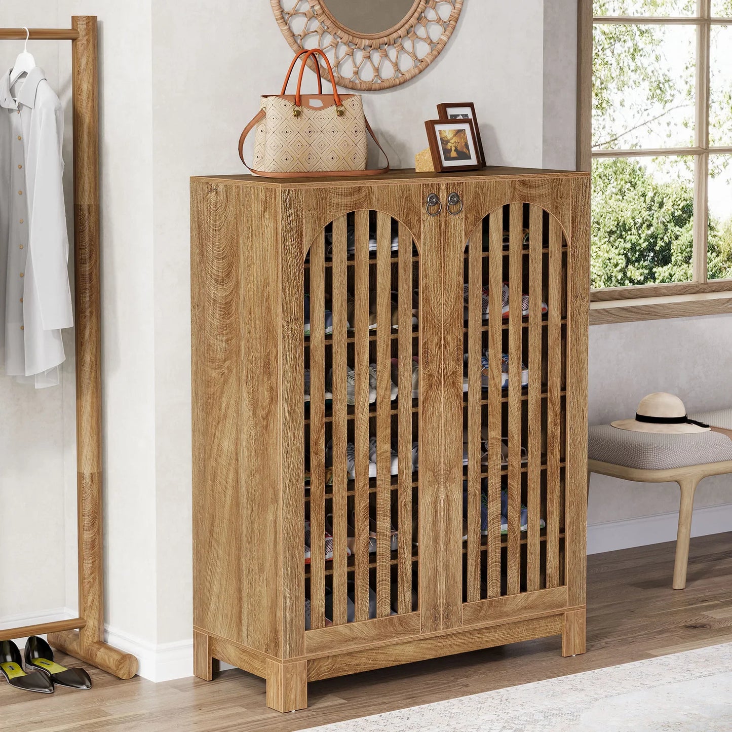 Halstead Shutter Door Shoe Cabinet