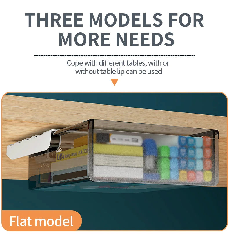 No-Drill Under-Desk Drawer