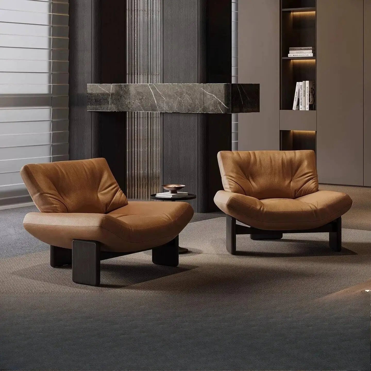 Ergove Italian Leather Leisure Chair