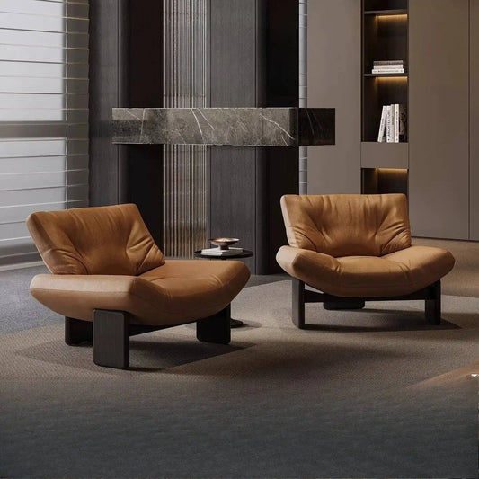Ergove Italian Leather Leisure Chair