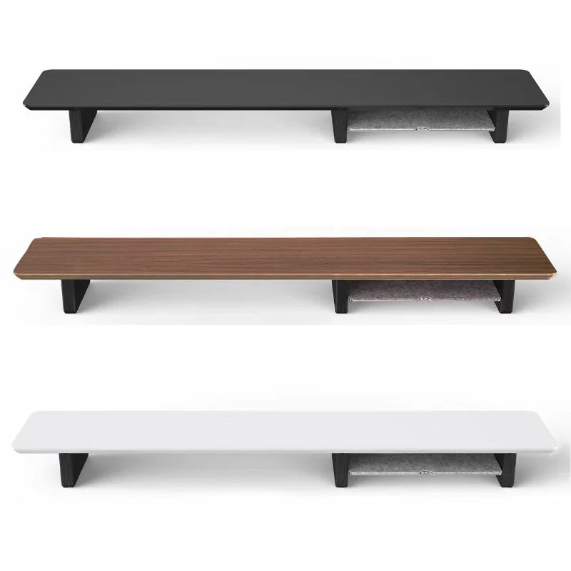 Walnut Wood Laptop Riser with Storage