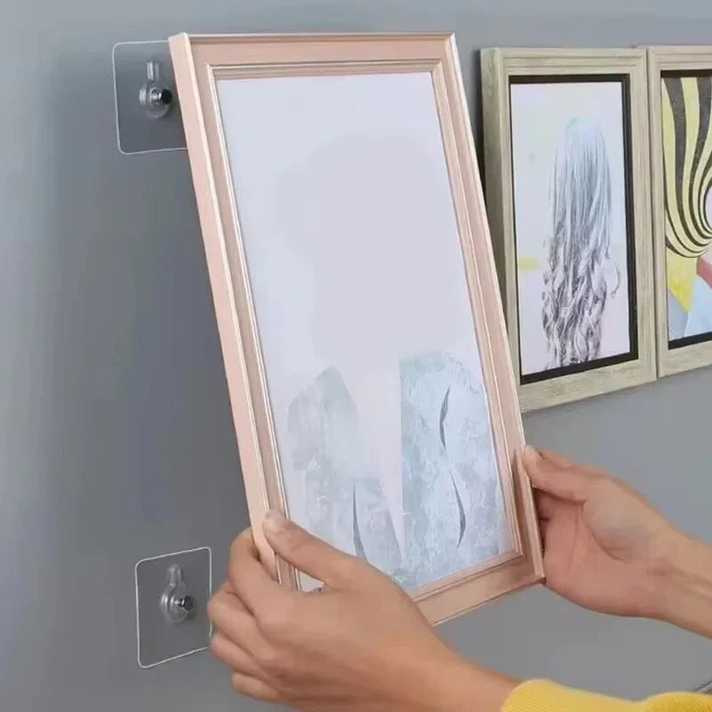 Adhesive Wall Hooks 10-Pack, No-Drill Waterproof
