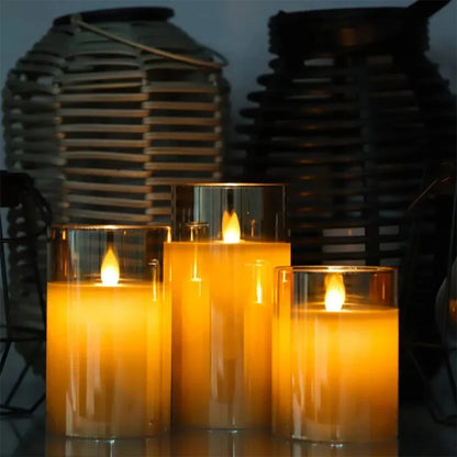 3-Pc Remote Control LED Flameless Candles