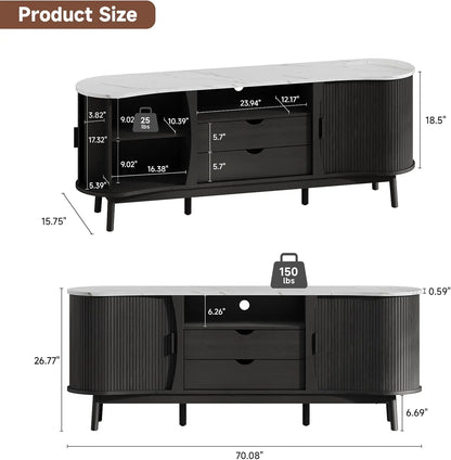 Hollis Fluted Media Console