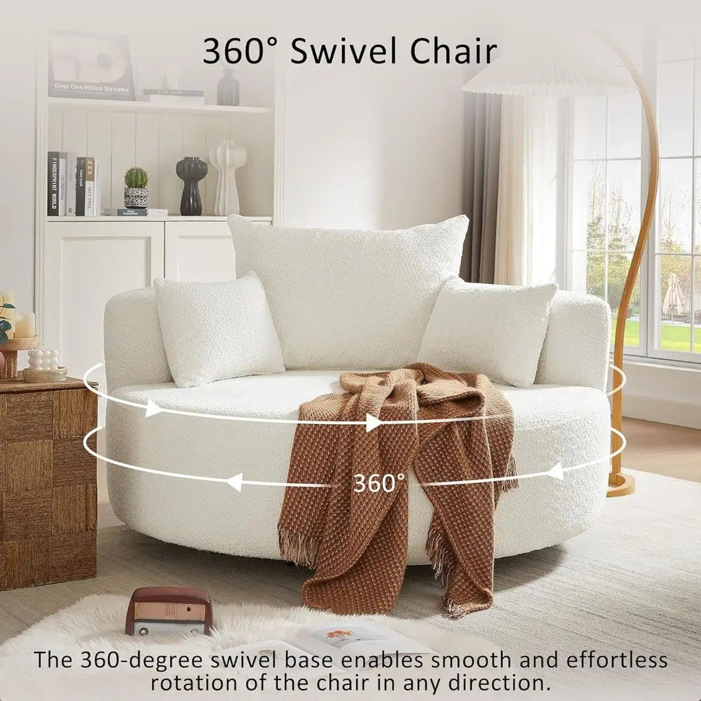 Averly Wide Swivel Barrel Chair