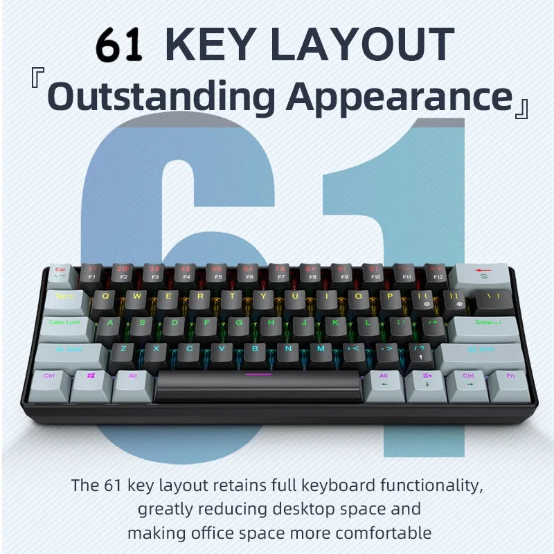 60% Mechanical Mini Keyboard with RGB