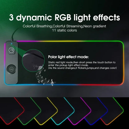 RGBCharge Wireless Keyboard Desk Pad