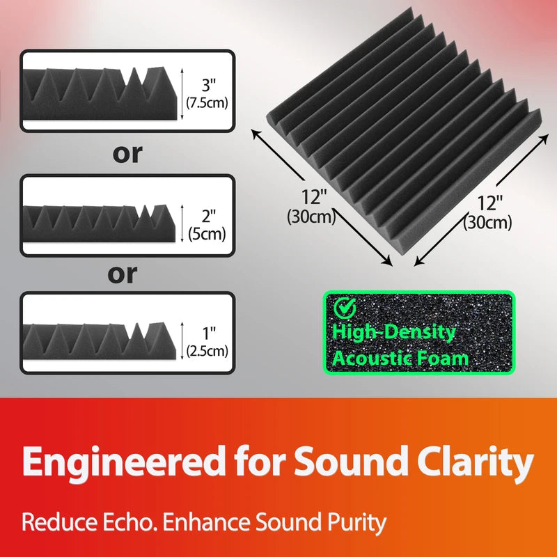 Studio Acoustic Foam Panel Set