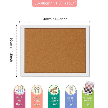 BlackCork Tile Bulletin Board Set