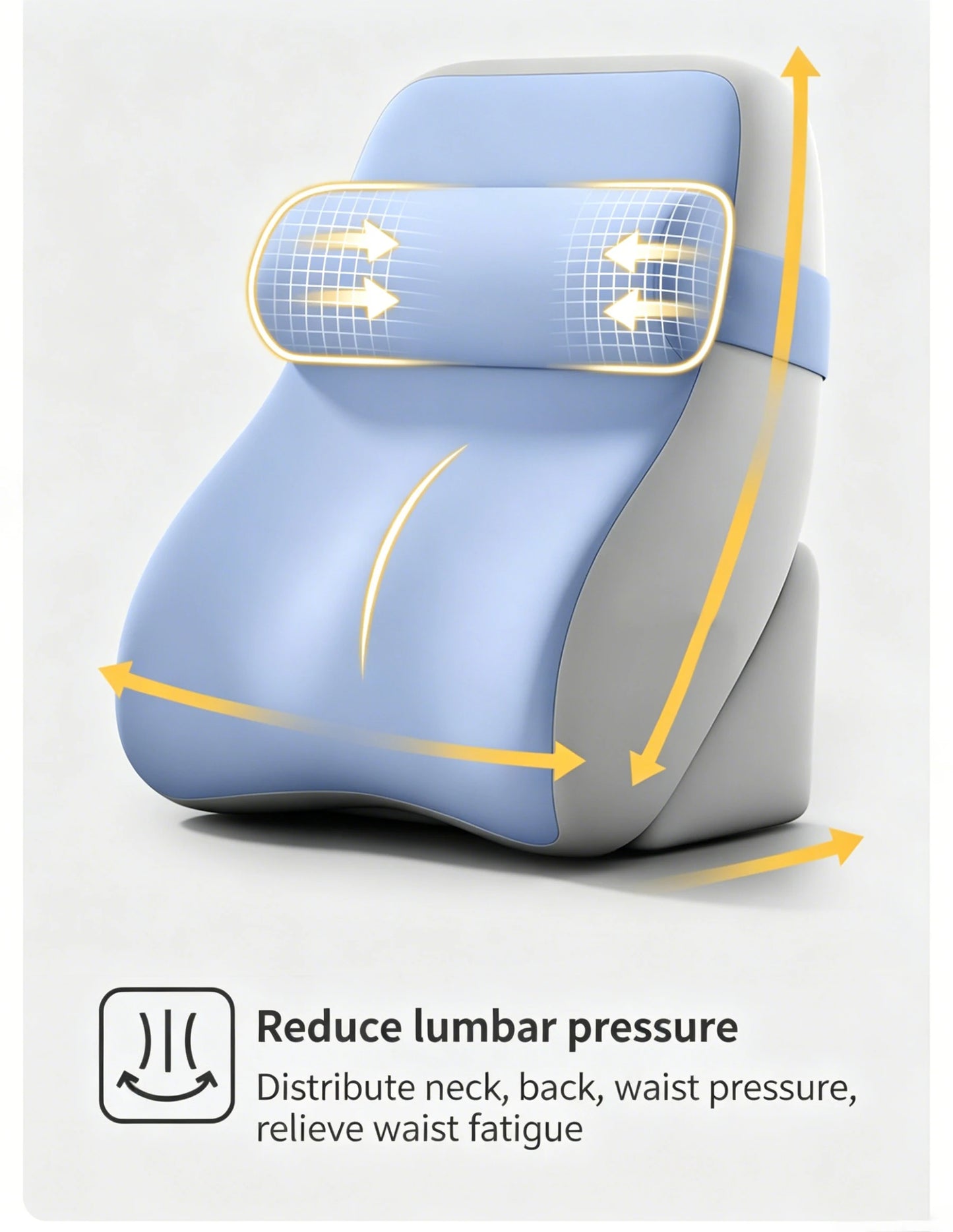 Ergonomic Wedge Back Pillow XL