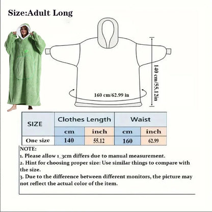 Extra Long Wearable Blanket