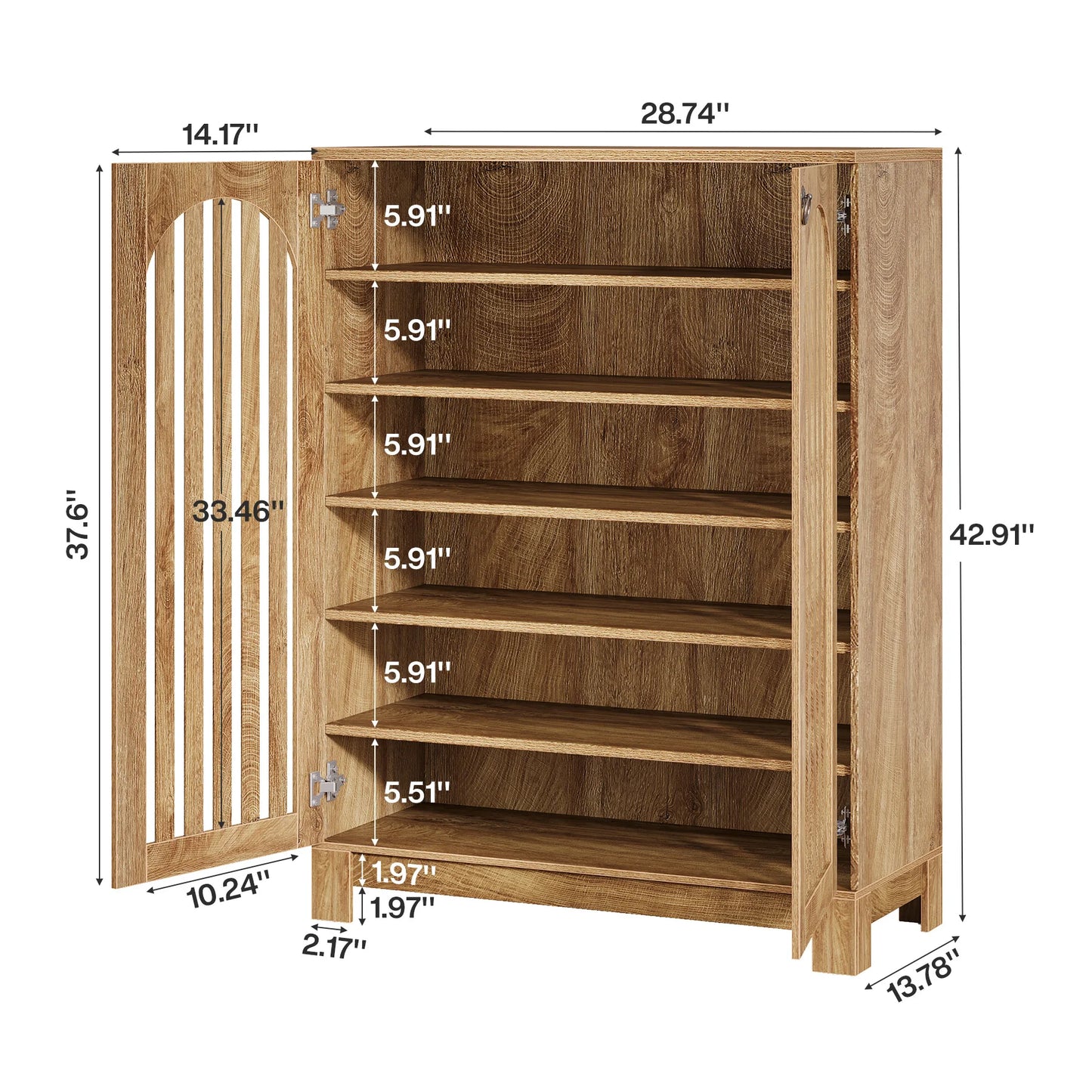 Halstead Shutter Door Shoe Cabinet