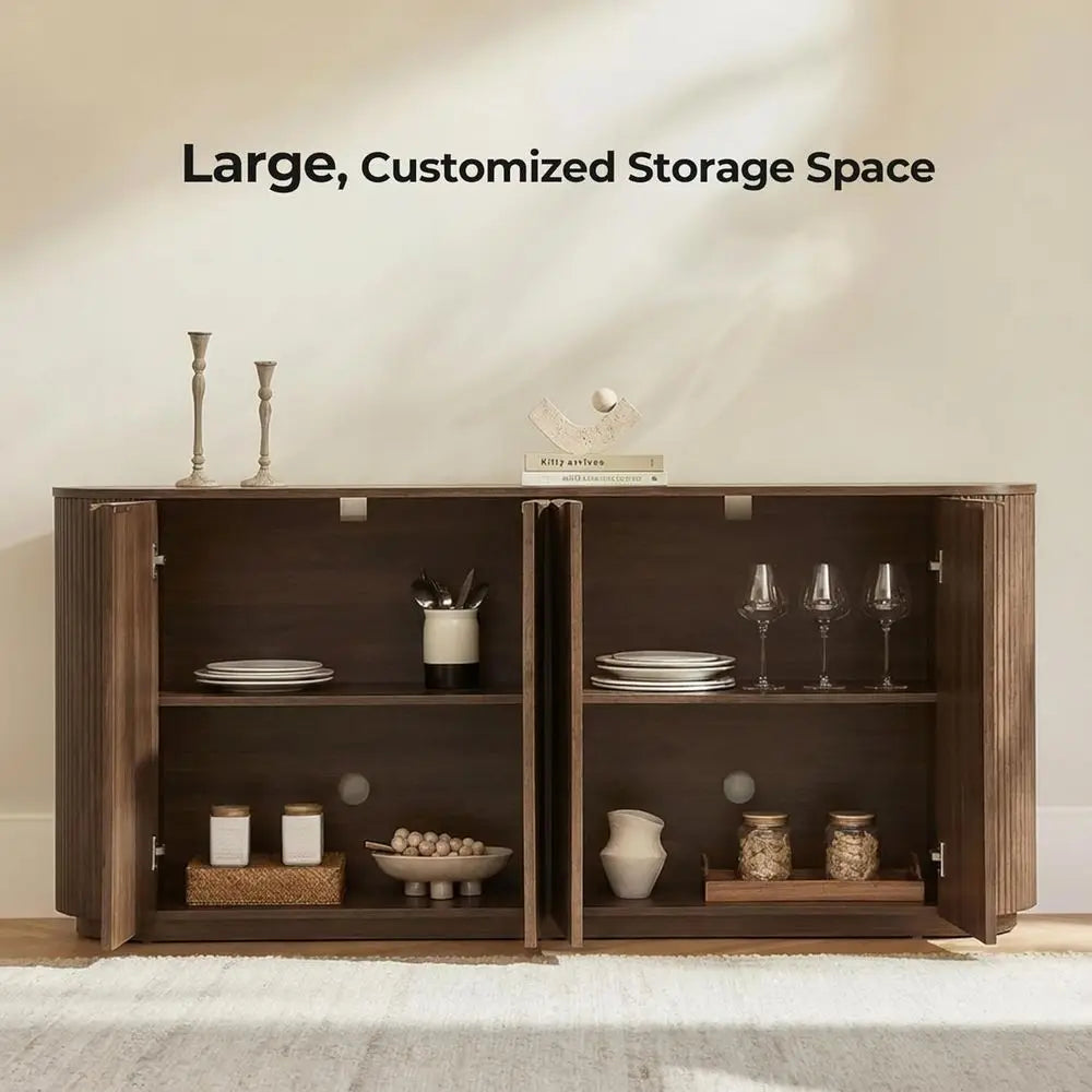 Thackery Fluted Walnut Sideboard
