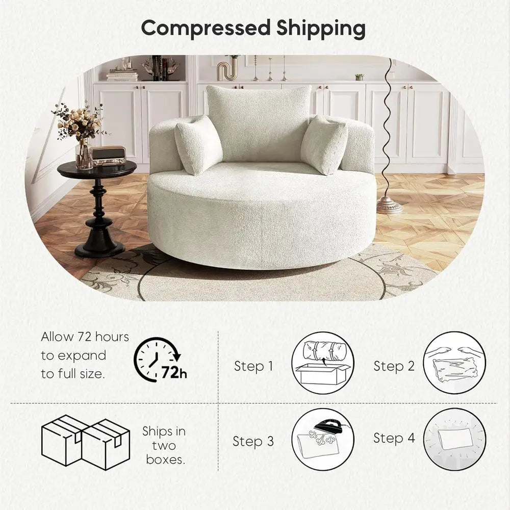 Averly Wide Swivel Barrel Chair